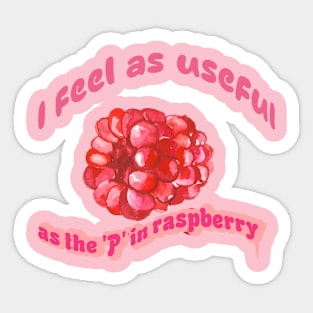 P on the RasPberry Sticker